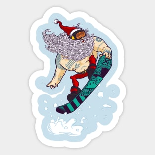 Klaus - Rad Santa Claus Sticker